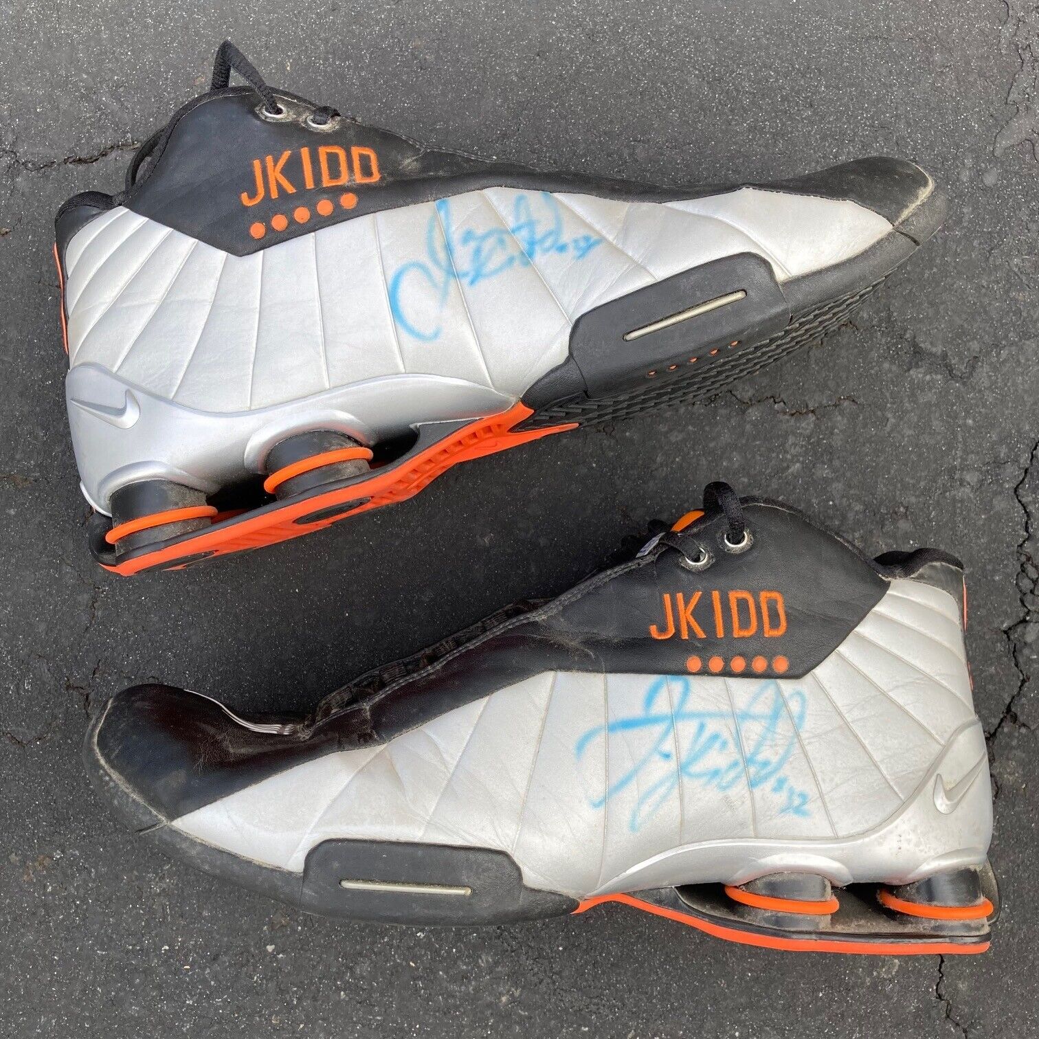 Jason Kidd 01 Phoenix Suns Signed Game Used Nike Shox BB4 Jason Kidd 01 Phoenix Suns Signed Game Used Nike Shox BB4