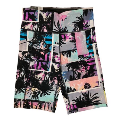 

Calvin Klein Womens Performance High Waist 9 Bike Shorts Printed с карманом, Magic hour sakura