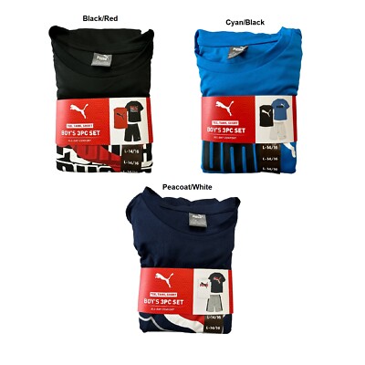

Футболка, майка и короткий активный комплект из 3 предметов Puma Boys All Day Comfort