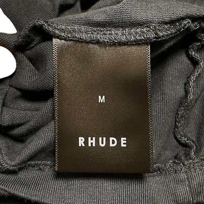 Pre-owned Rhude Palmera Short Sleeve Tee Shirt Vintage Black