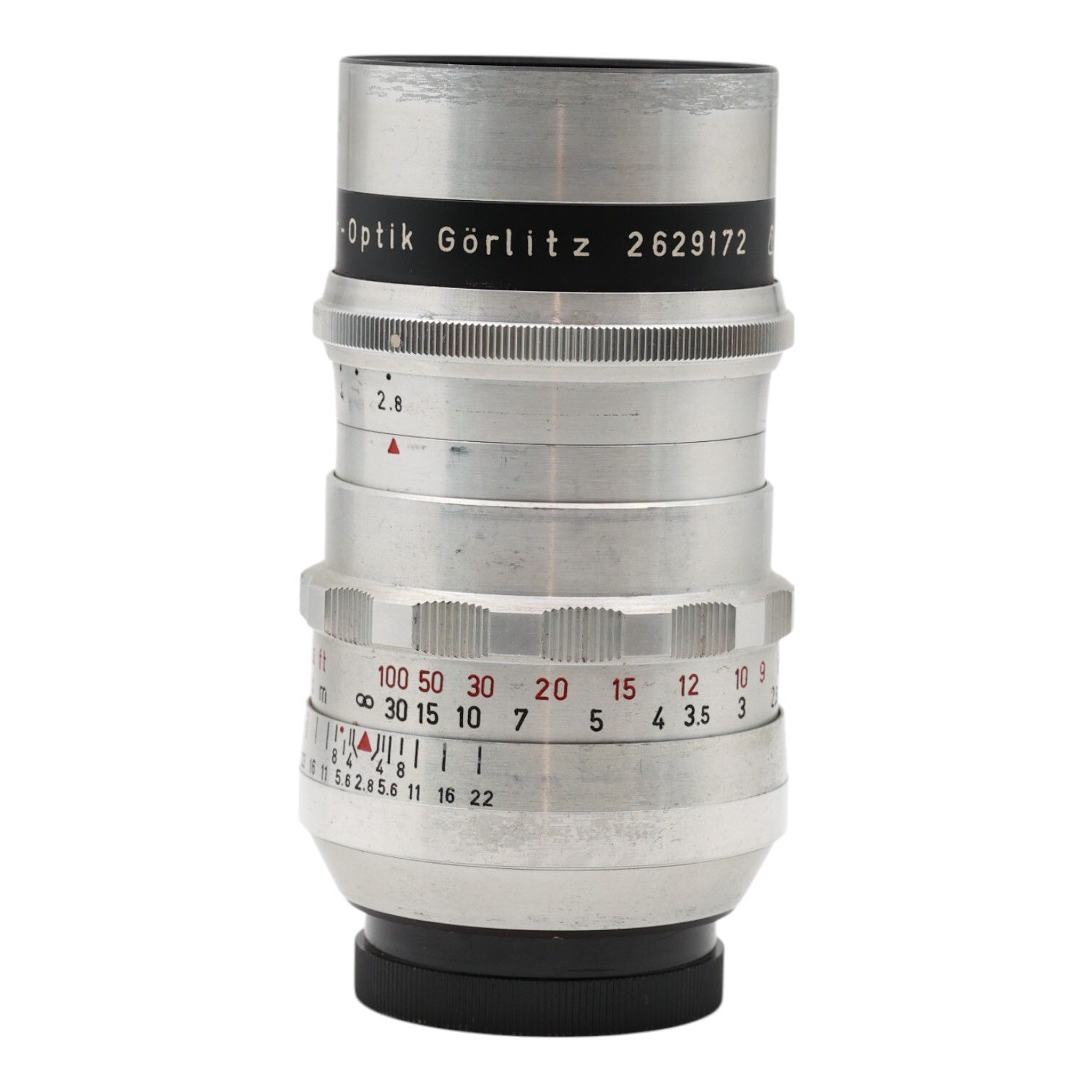 【良品】trioplan 100mm 2.8 for exakta mount Objektiv Tele Meyer Optik Görlitz Trioplan 100mm 2.8 - Exa