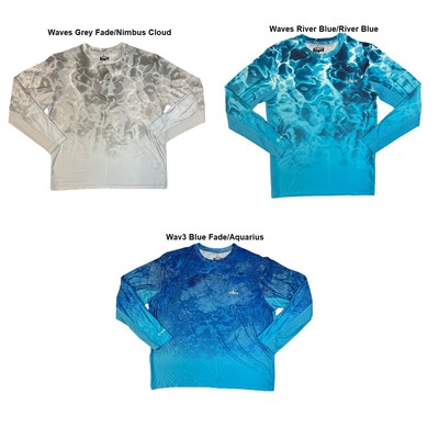 

Мужская футболка Habit UPF 40+ Turtle Pond Long Sleeve Ombre Performance Tee
