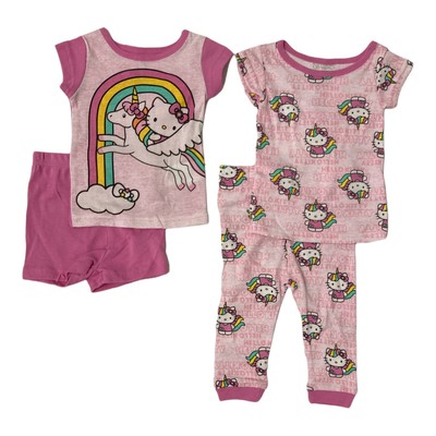 

Хлопковая пижама Hello Kitty для девочек с короткими рукавами из 4 предметов