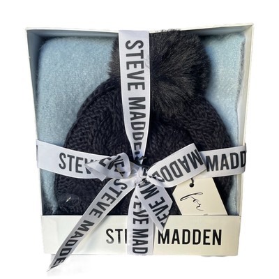 

Женский комплект из шапки и шарфа Steve Madden, синий