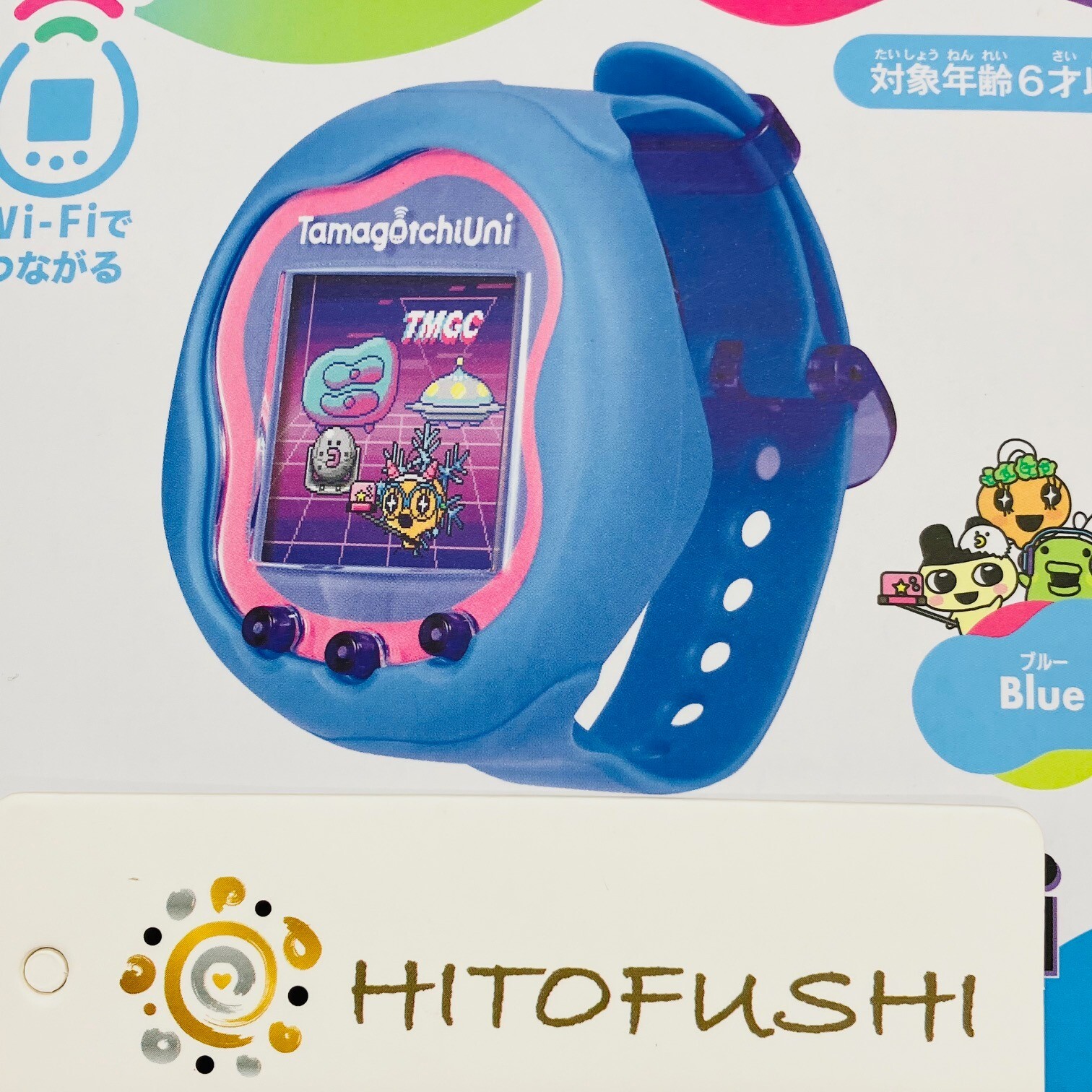 BANDAI Tamagotchi Uni Blue Wifi Tamaverse Handheld Game