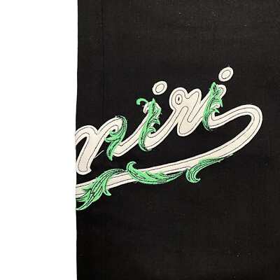 Pre-owned Amiri Baroque Varsity Logo Jeans Od Black