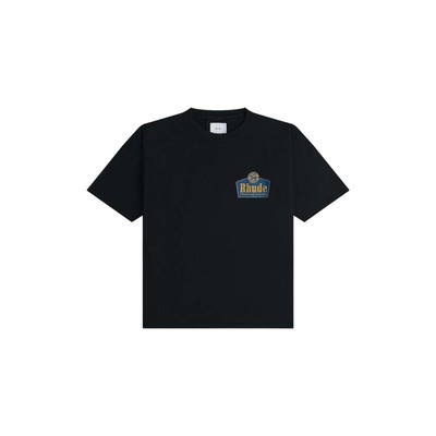 Pre-owned Rhude Grand Cru Short Sleeve Tee Shirt Black