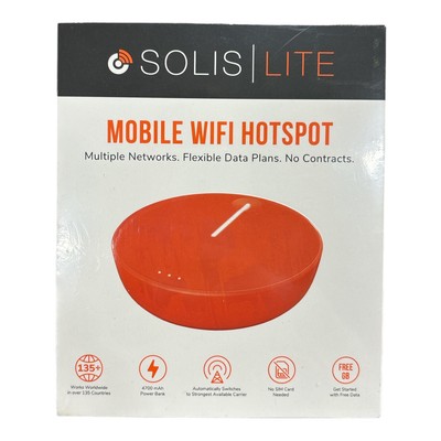 Мобильная точка доступа Wi-Fi Solis Lite, блок питания и мобильный маршрутизатор - 4G LTE