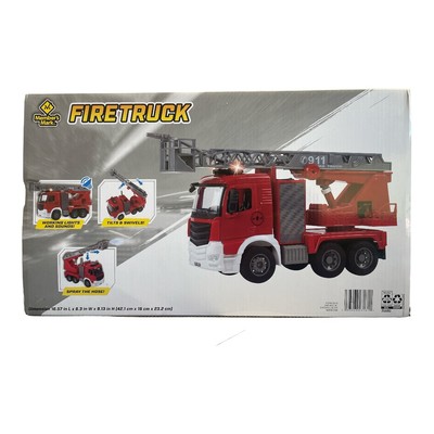 Участники отмечают грузовик серии Action 1:20, в комплекте батарейки (Красная пожарная машина)