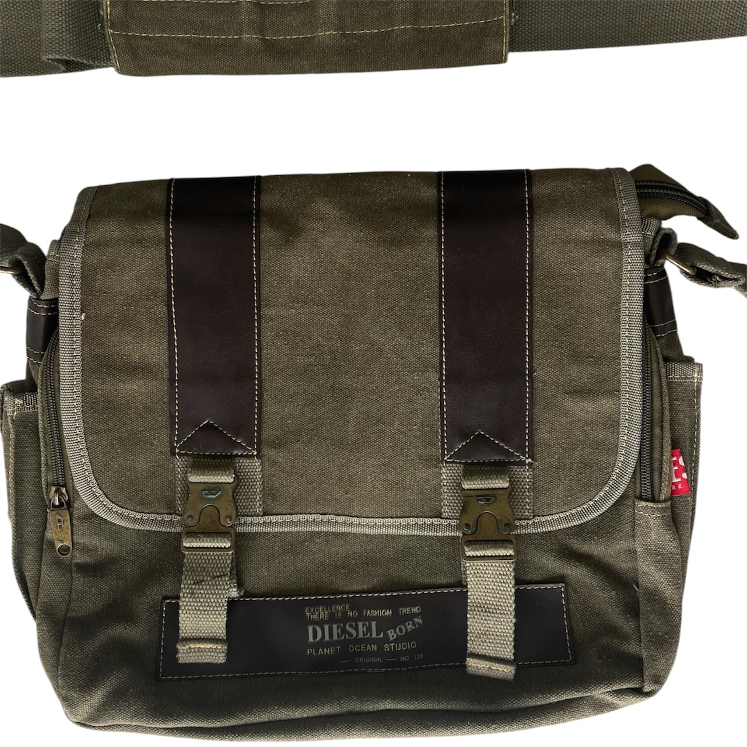 DIESEL Messenger Bag Military Archive Multipocket Army Cargo