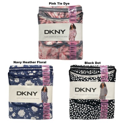 Женский комплект DKNY для бега трусцой Soft Sleep Jogger Lounge из 3 частей с маской для глаз