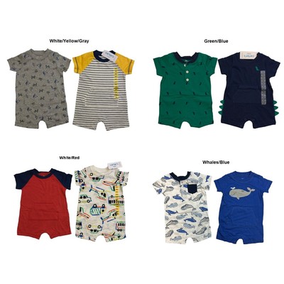 Комплект хлопкового боди для малышей Carters Boys для малышей из 2 частей на кнопках