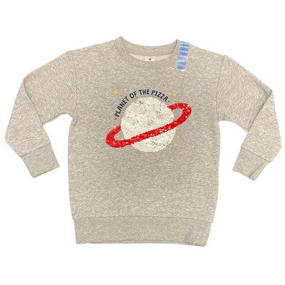 

Толстовка Members Mark Kids с пайетками Planet Of The Pizza, серая