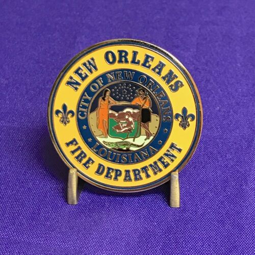 New Orleans Fire Dept Official FD Challenge Coin 2"