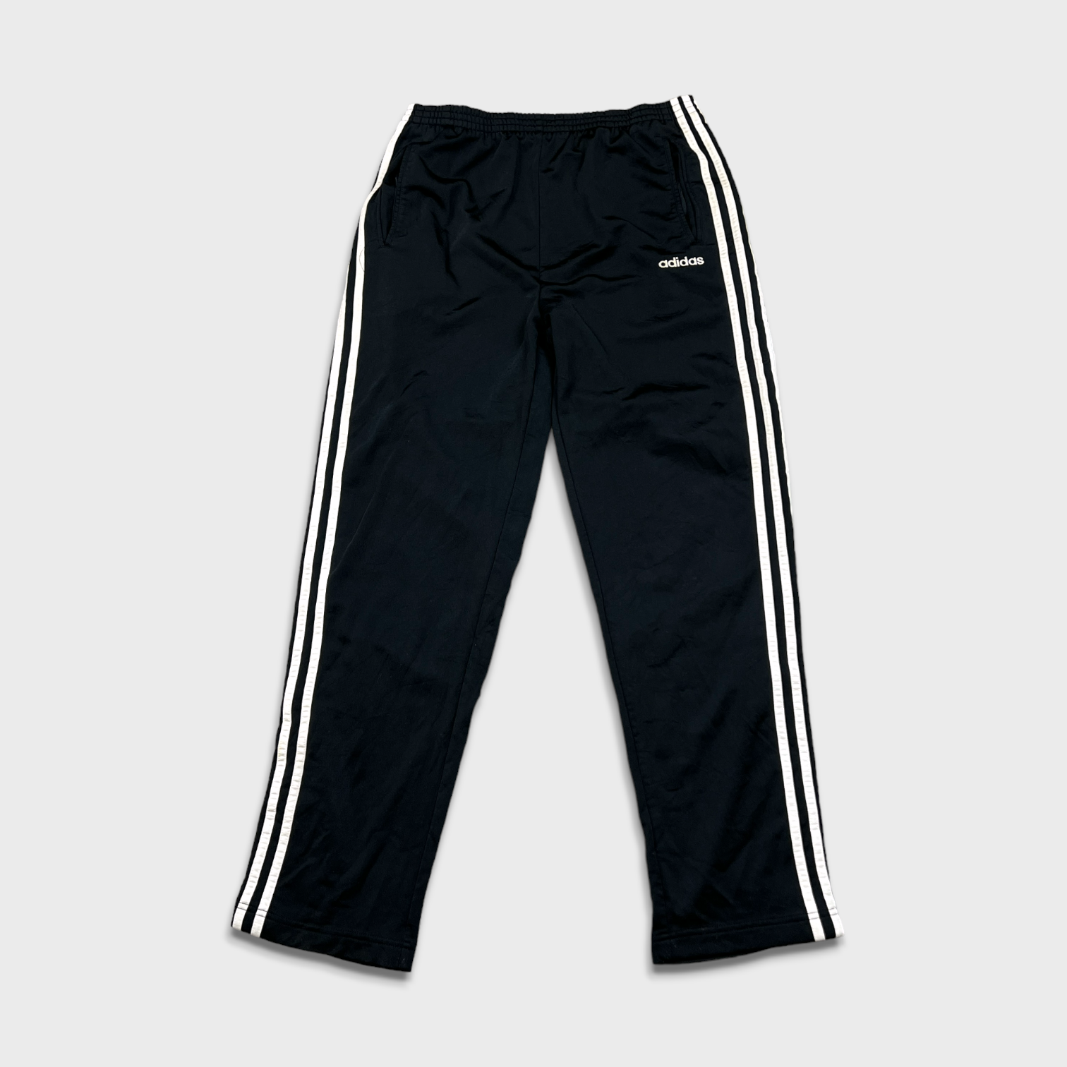 ツ*コ様 90s Adidas Wide Track Pants Vintage Adidas Track Pants Mens Large Black Tear Away
