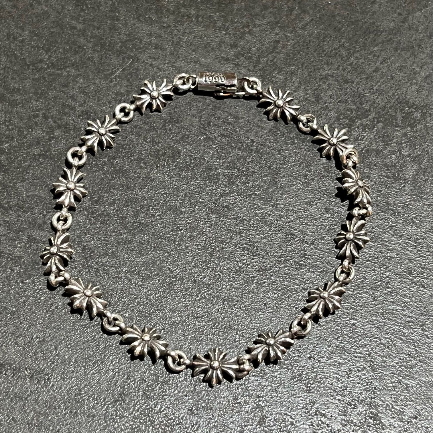 Chrome Hearts Accessories Tiny E Plus Silver 925 Bracelet No Chrome Hearts Accessories Tiny E Plus Silver 925 Bracelet No