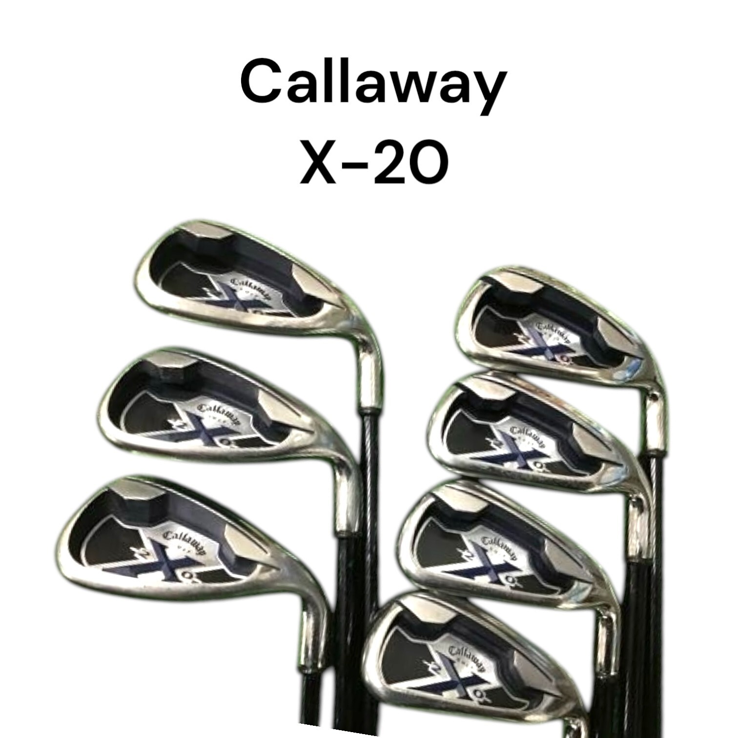 Callaway] X-20 X20 USA Iron Set 7pcs 4-5-6-7-8-9-Pw Shaft