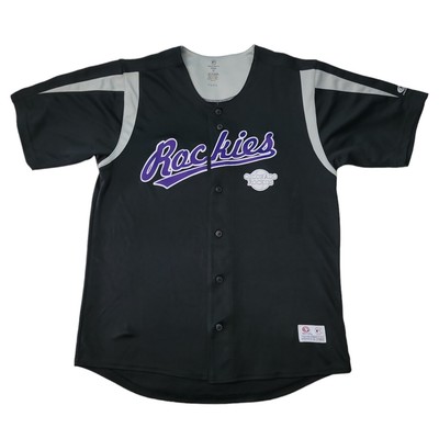 Мужская майка True Fan Mens MLB Team на пуговицах с коротким рукавом