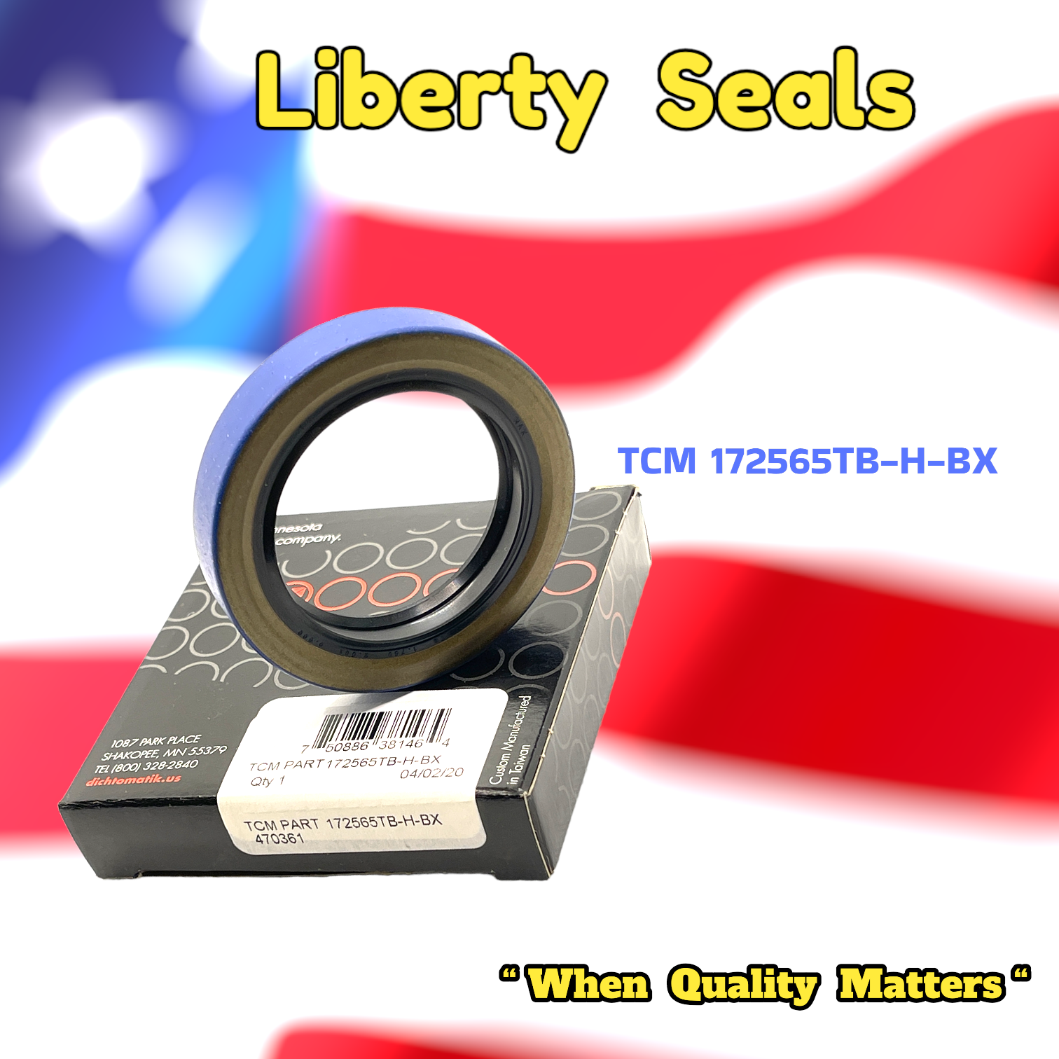 TCM 172565TB-H-BX Shaft Seal | WBS BOXED | BY LIBERTY SEALS TCM 172565TB-H-BX Shaft Seal | WBS BOXED | BY LIBERTY SEALS