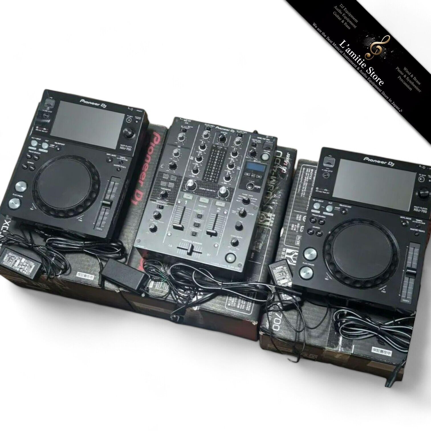 Pioneer XDJ-700 DJM-450 Pair Set DJ Turntable Mixer XDJ700 Pioneer XDJ-700 DJM-450 Pair Set DJ Turntable Mixer XDJ700