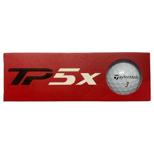 Мячи для гольфа TaylorMade TP5x Tour Flight с ямочками, белый, 3pk