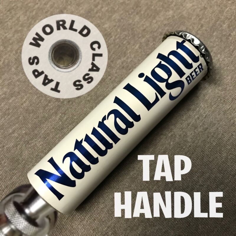 shorty slim 4in NATURAL LIGHT BEER TAP HANDLE marker tapper can stubby NATTY