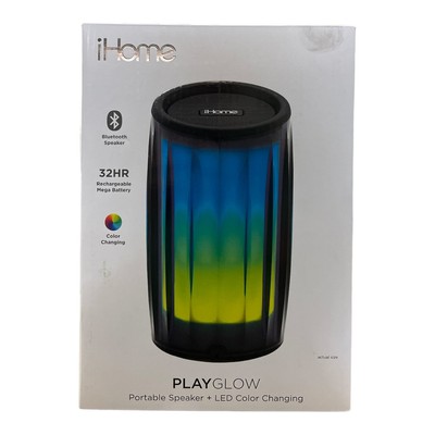 Портативная Bluetooth-колонка iHome Playglow, меняющая цвет, черная