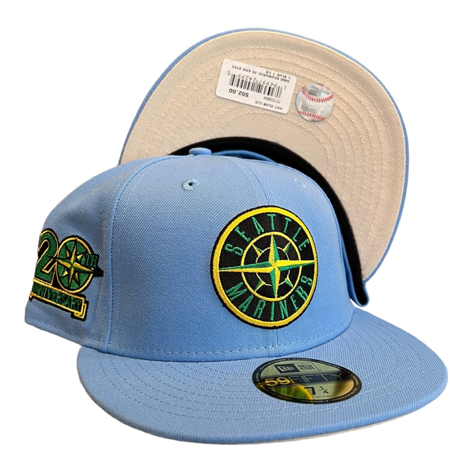 応援グッズ SEATTLE Mariners 59fifty new era 7 1/2 New Era Seattle Mariners 59FIFTY Fitted Hat Cap Blue Kingdom
