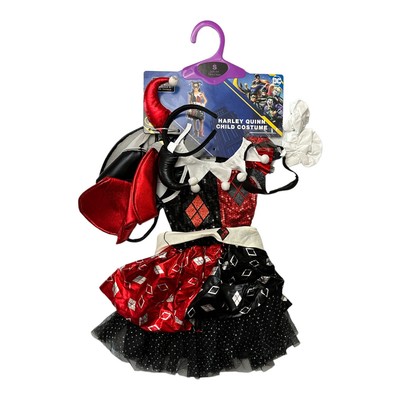 

Платье-пачка и аксессуары DC Harley Quinn для девочек Костюм на Хэллоуин и наряды