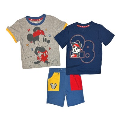 

Игровой набор из трех предметов с короткими рукавами и шортами Disney Junior Mickey, Mickey/grey/blue