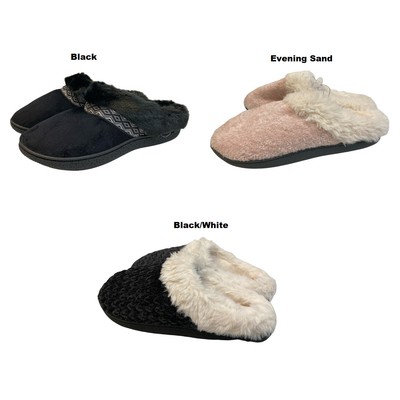 

Isotoner Женские тапочки Slip On Memory Foam Eco Comfort с капюшоном из синели