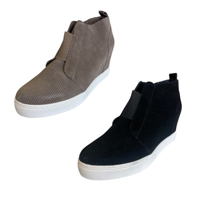 

Женские замшевые кроссовки на танкетке Steve Madden, высокий силуэт, Steve Madden Ladies Wedge Sneaker
