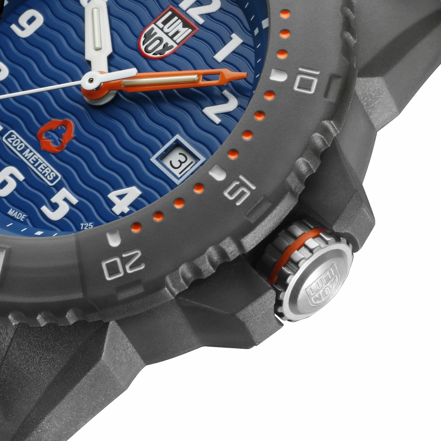 Pre-owned Luminox Xs.8903 Tide Recycled Ocean Material - Eco Series Quartz Men's Watch