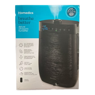 Ультразвуковой увлажнитель воздуха Homedics Deluxe, емкость 1,50 галлона, время работы 70 часов, WMTF342