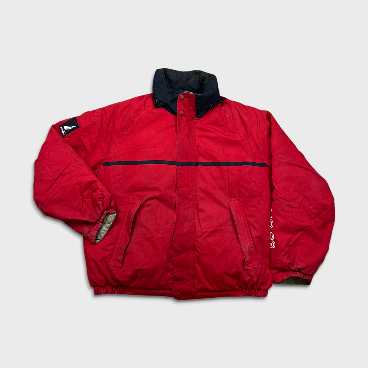 NAUTICA ダウンジャケット リバーシブル レッド ブルー NAUTICA（ノーティカ）の「NAUTICA/ノーティカ Reversible Down