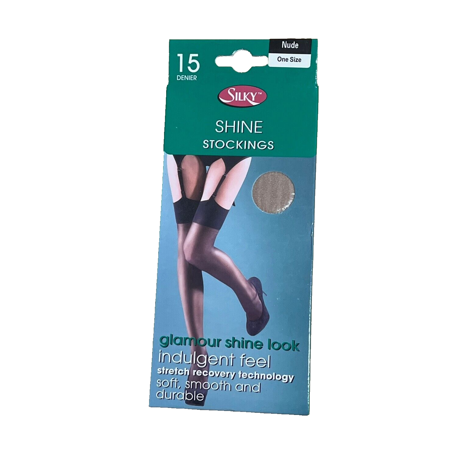 Ladies Silky Nude Super Shine Look Soft Smooth Stockings 15 Denier One Size