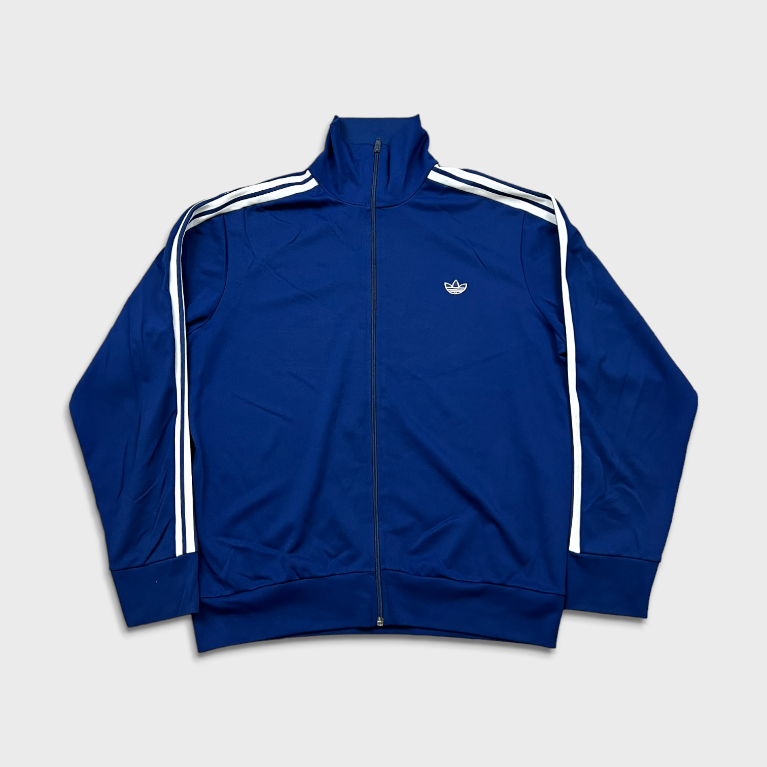 Vintage Adidas Track Jacket Mens Large Blue Trefoil Full Zip Vintage Adidas Track Jacket Mens Large Blue Trefoil Full Zip