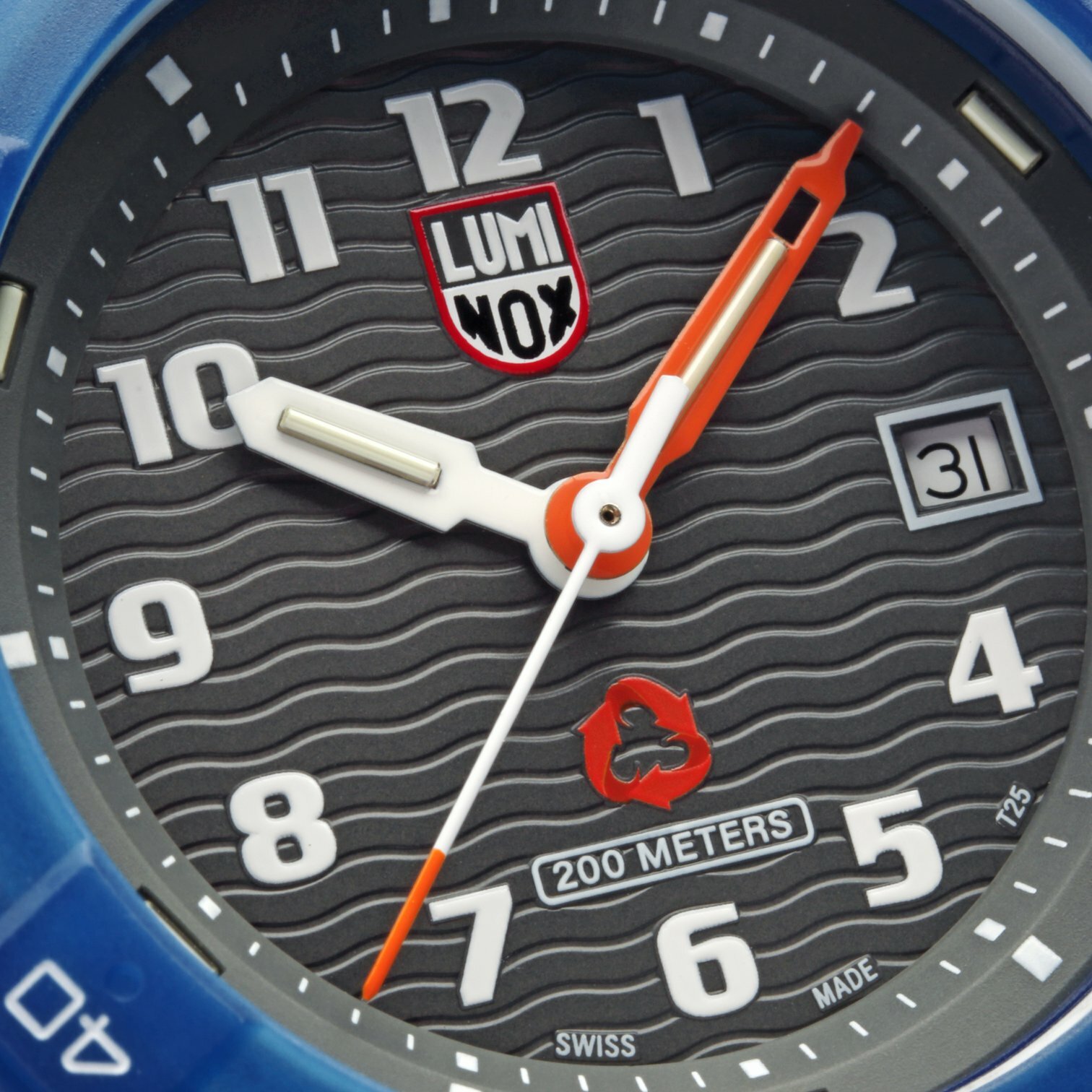 Pre-owned Luminox Xs.8902 Tide Recycled Ocean Material - Eco Series Quartz Men's Watch