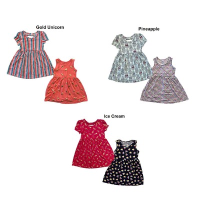 

Super Soft - Twirly Girls Super Soft - Twirly 2-Pack Flip Flop Dresss от Members Mark Girl