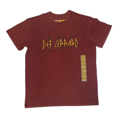 

Мужская футболка с короткими рукавами и трафаретным принтом Def Leppard