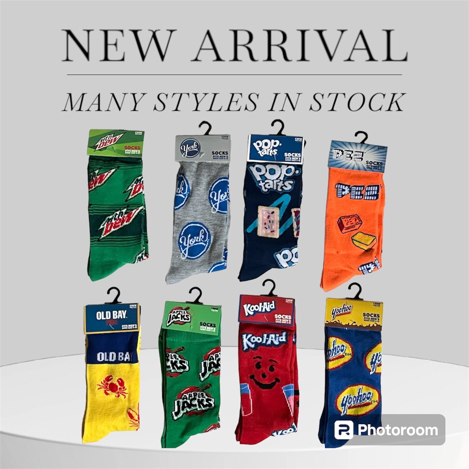 Novelty Socks Crew Socks Men’s Size 6-12 Unisex