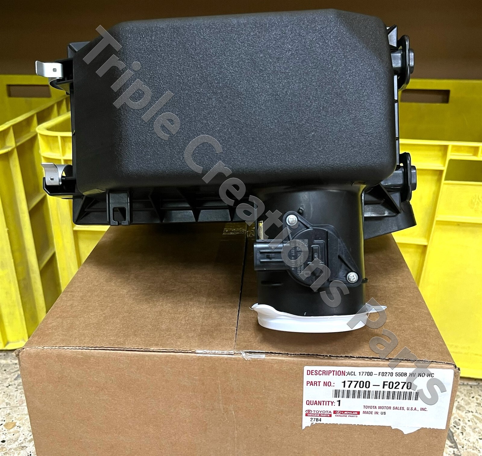TOYOTA GENUINE OEM 17700-F0270 CLEANER ASSY AIR 17700F0270