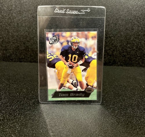 2000 TOM BRADY ROOKIE CARD MICHIGAN. rookie card picture