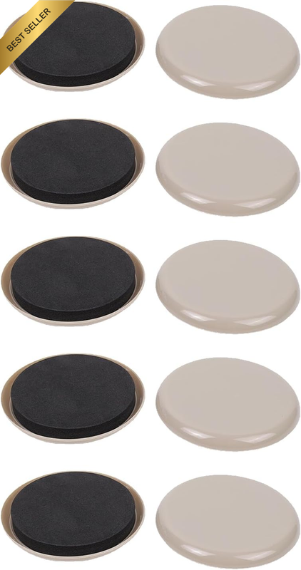 10 Pack Heavy Duty Furniture Gliders, 3.5 Inch Floor Moving Sliders for Timber F