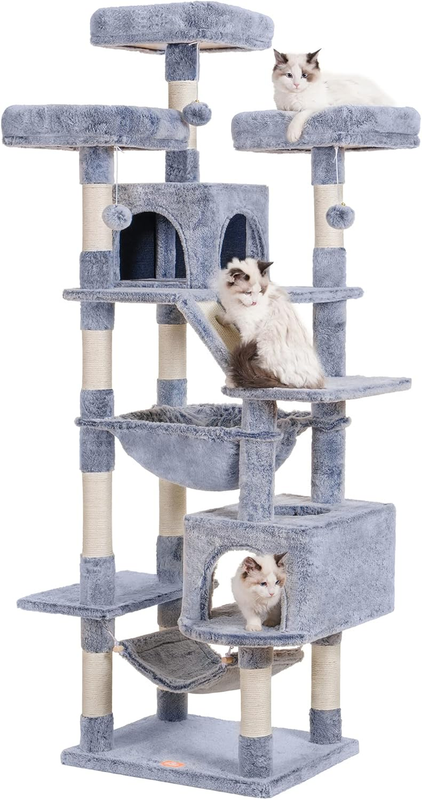 Cat Tree, 73 Inches Tall Cat Tower for Large Cats 20 Lbs Heavy