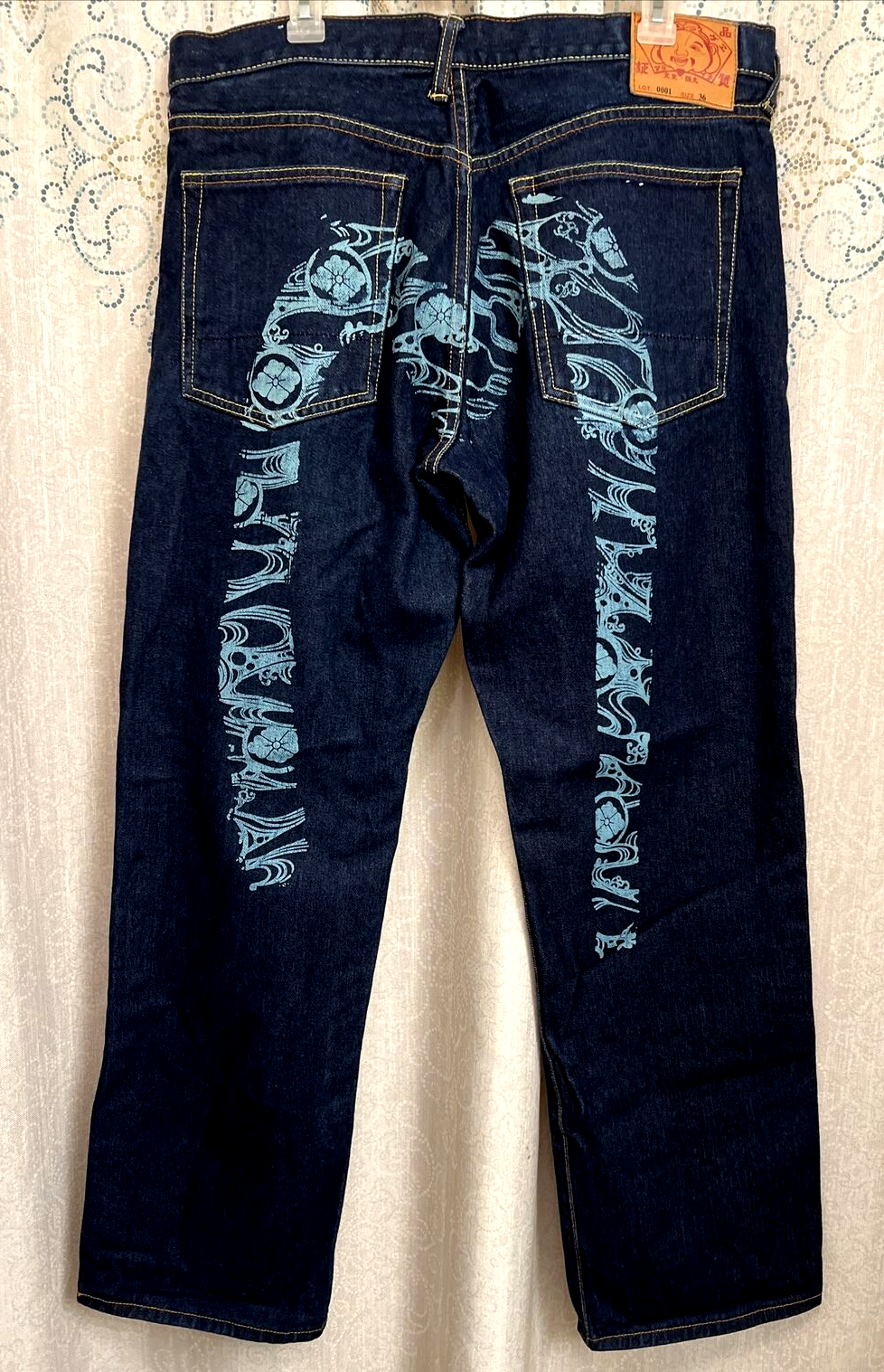 Evisu ダークブルー デニム 36 EVISU ストレートデニム ダークブルー エヴィス - メルカリ