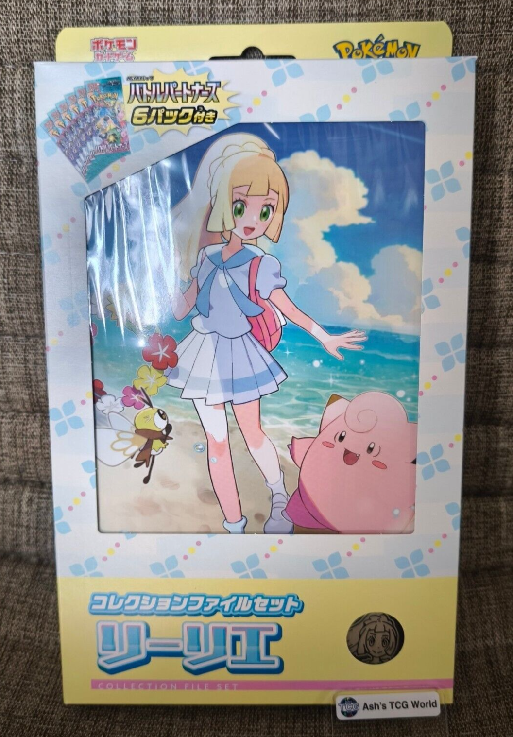 Pokemon Card Game Battle Partners Collection File Set Lillie
