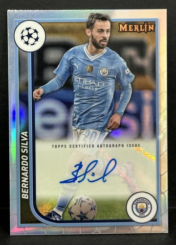 Topps Merlin キャラガー 直筆サイン Auto 世界150枚限定 2023-24 Topps Merlin UEFA Club Competitions Bernardo Silva