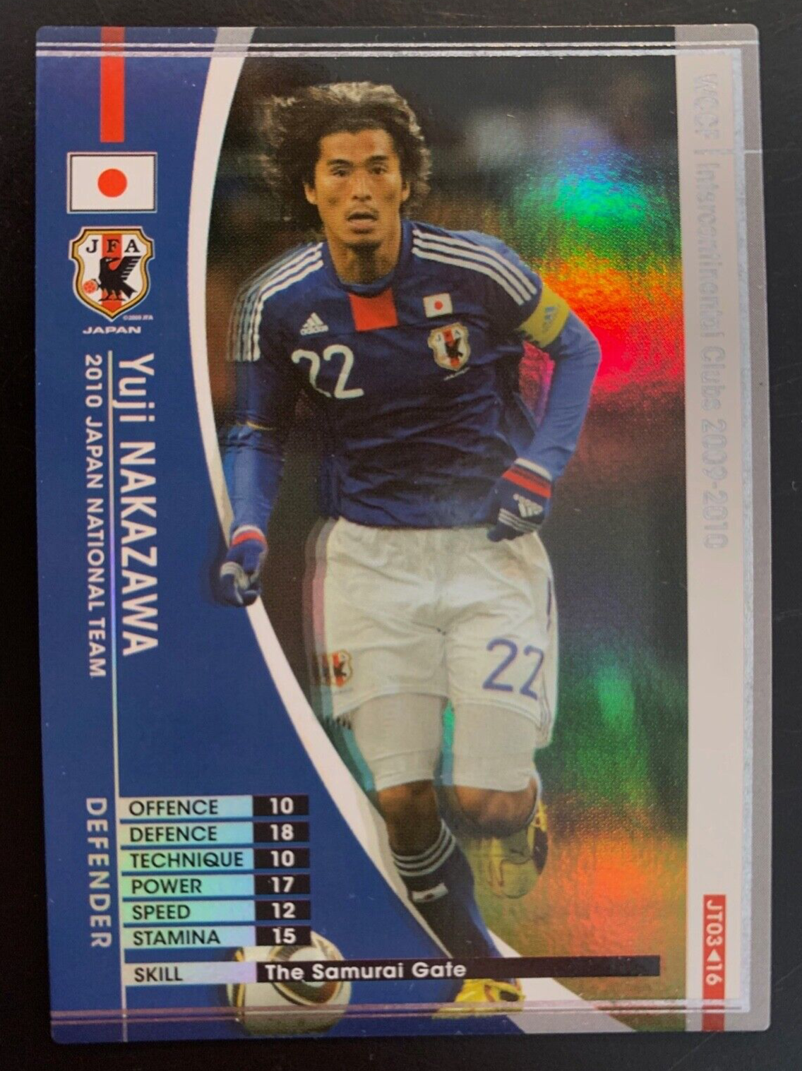 2009-10 Panini SEGA WCCF Japan WC Team JT03 Yuji Nakazawa 2009-10 Panini SEGA WCCF Japan WC Team JT03 Yuji Nakazawa