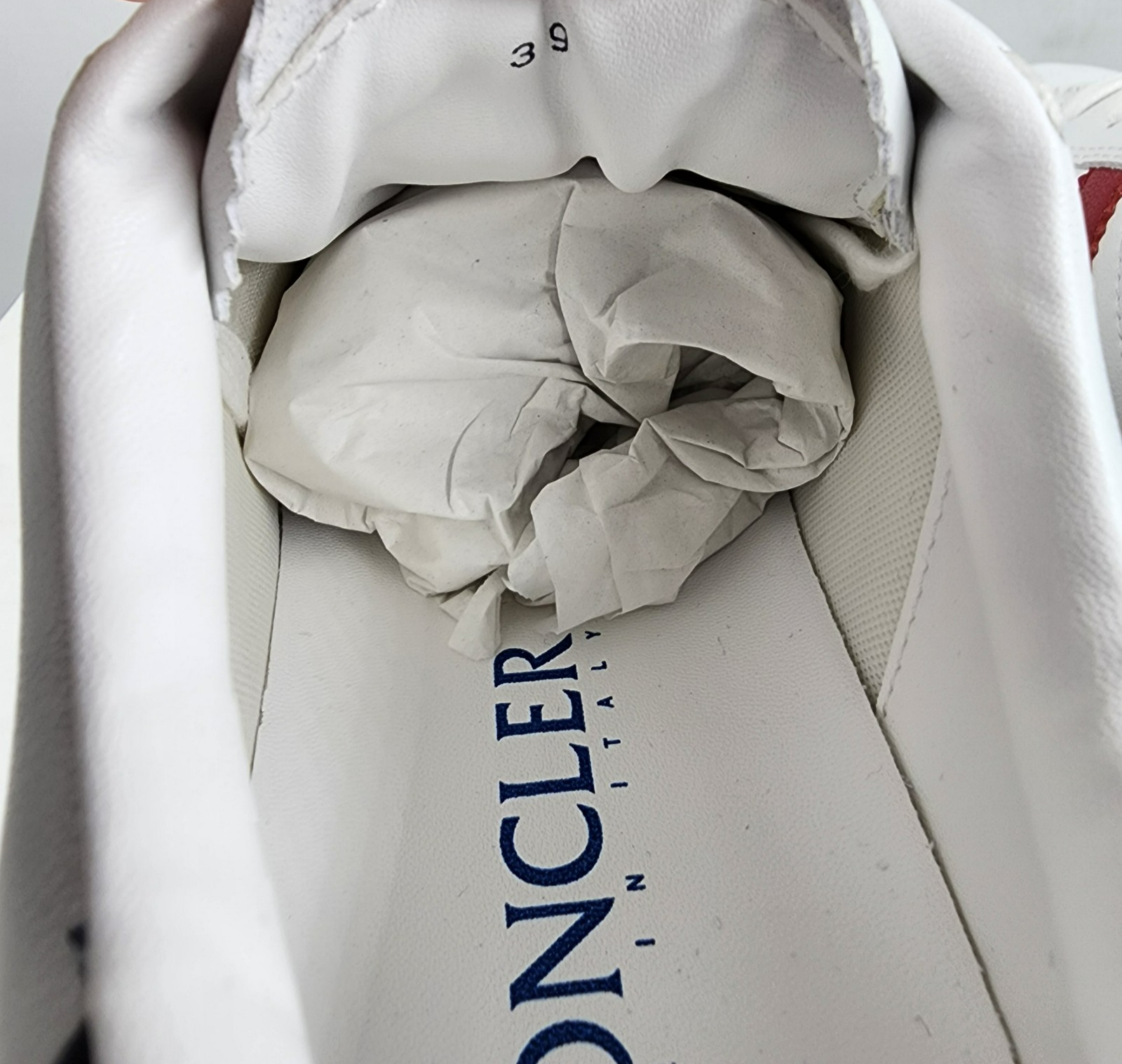 Moncler Monaco Low Top Sneakers Men's 39/6 US White Multi Round Toe Lace Up - Picture 6 of 20
